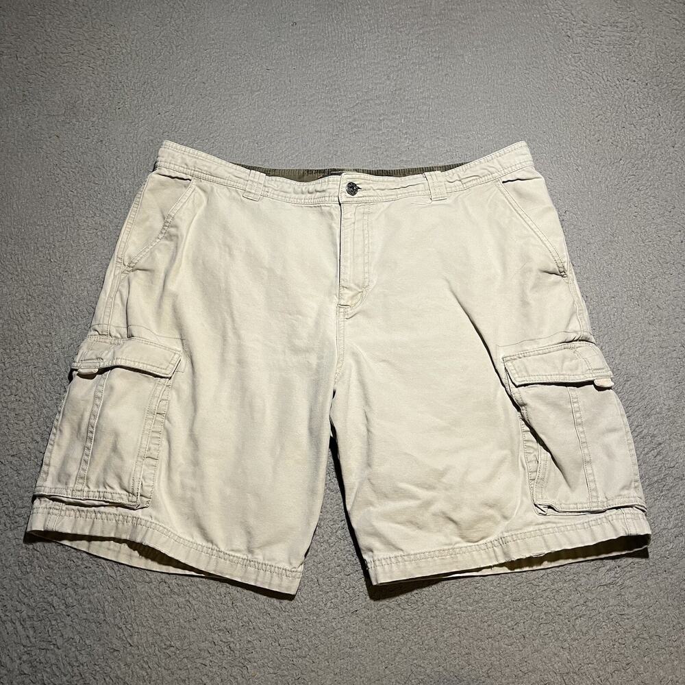 Vintage Nike ACG Shorts Mens 40 Beige Khaki Baggy Cargo Hiking Cotton Y2K Skate